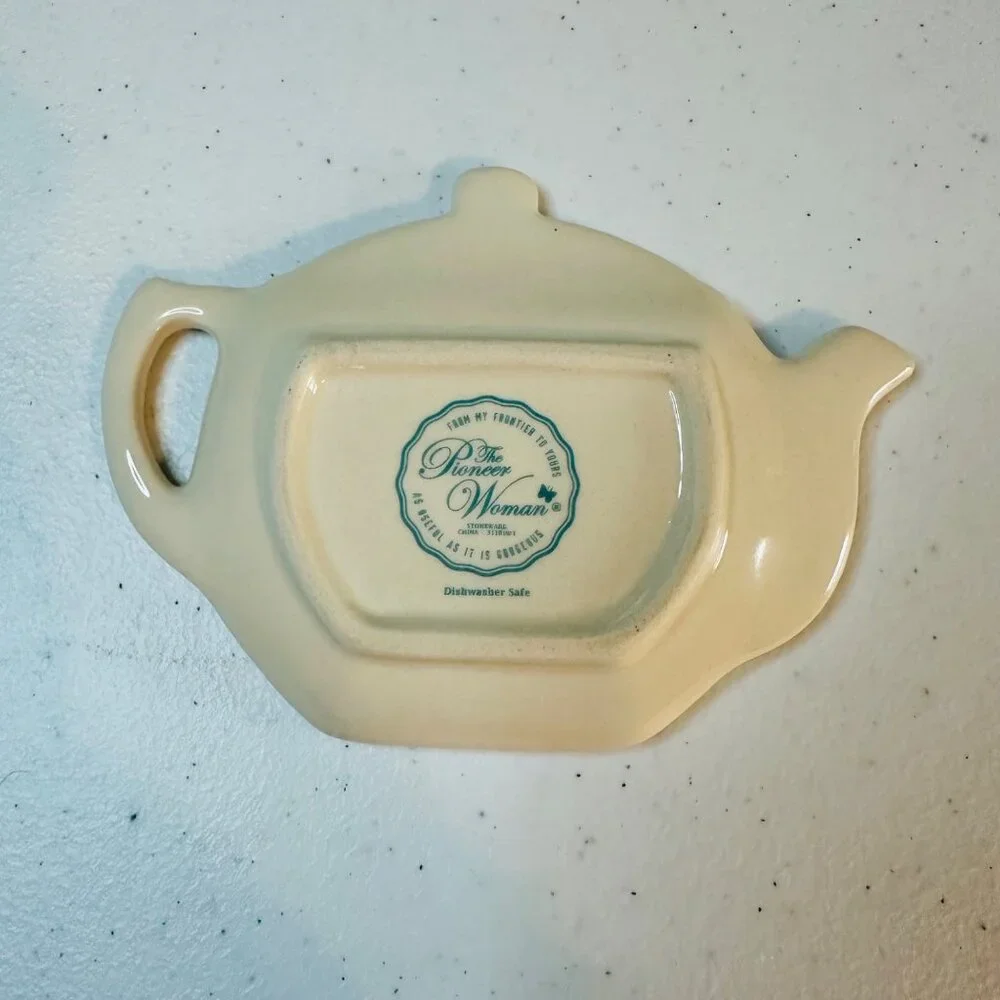 The Pioneer Woman Tea For You Tea Bag Holder With Floral Design